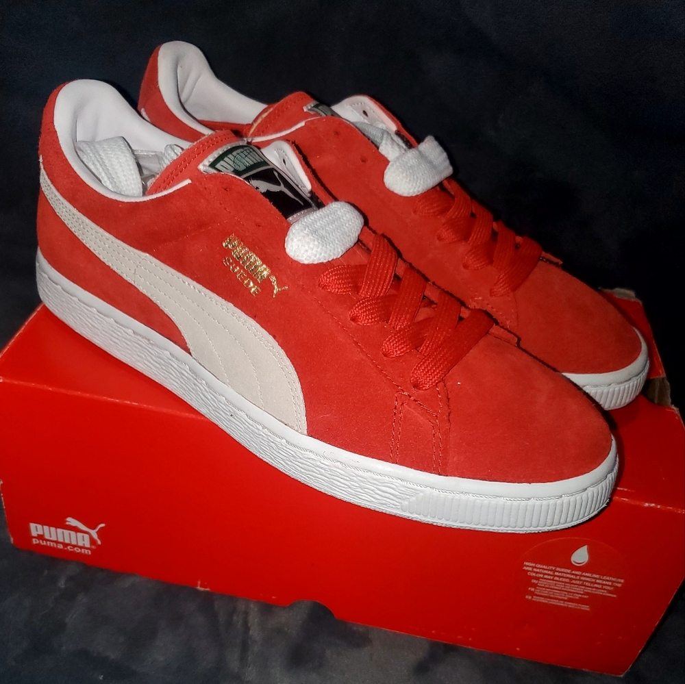 Puma classic suede high risk red